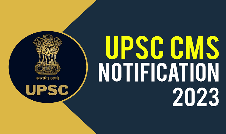 "UPSC CMS Recruitment 2023 for 1261 Vacancy Notification Pdf Download, Apply Online, Age limit, Eligibility Criteria, Syllabus, Salary, Exam Date, etc."