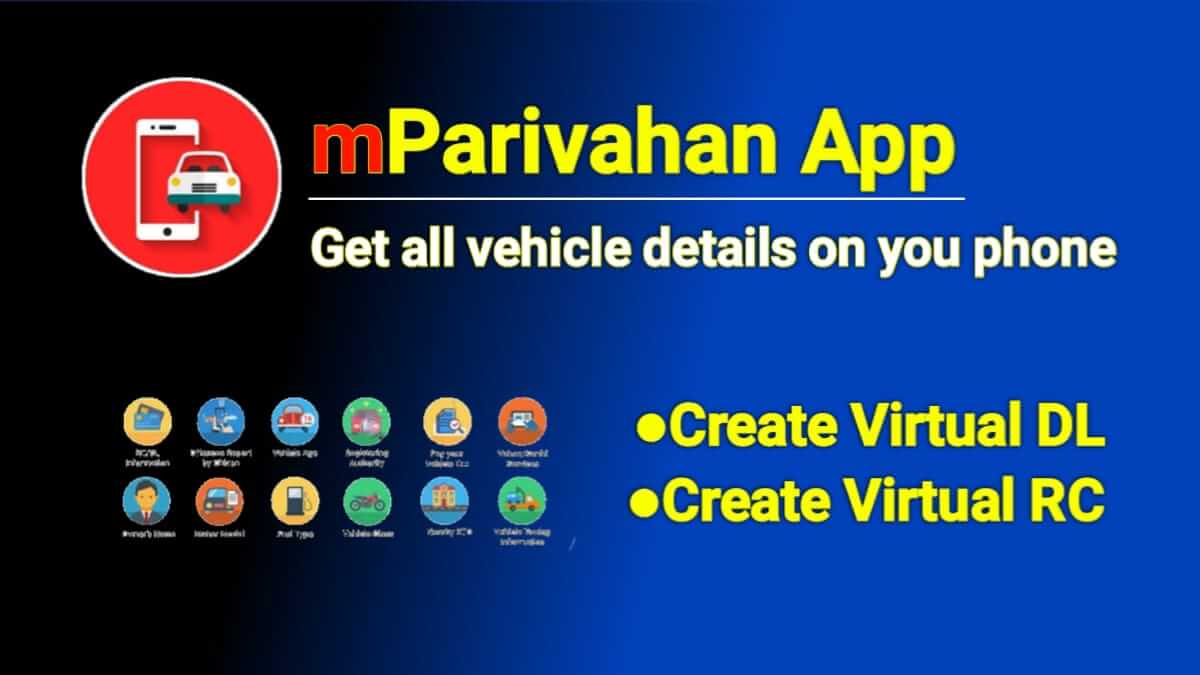 "mparivahan - online Driving License App. In which how to make an online driving license, mparivahan online registration, how to renew a driving license, check status, etc."