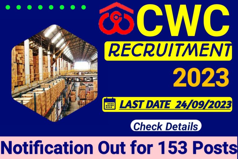 CWC Recruitment 2023 Registration Link